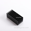 CNC Black Custom Aluminium Extrusion Profil Kühlkörper